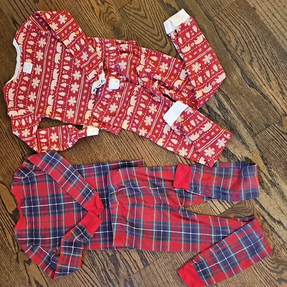 Old Navy, PB Kids, Burt's Bees Kids,  Carters Kids Pajama Set - Red, White, Blue - Picture 11 of 11